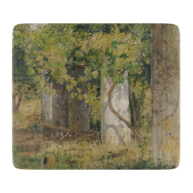 Pergola With Wine Grapes (Vineyard Landscape) Cutting Board (Front)