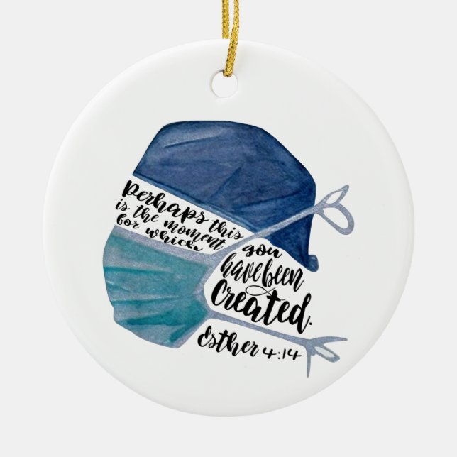 Perhaps This is the Moment Ceramic Ornament (Front)