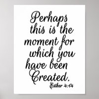 Perhaps this is the Moment Esther Print