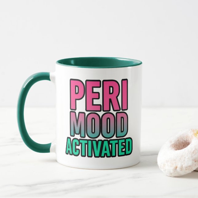 Peri Mood Activated  Mug (With Donut)