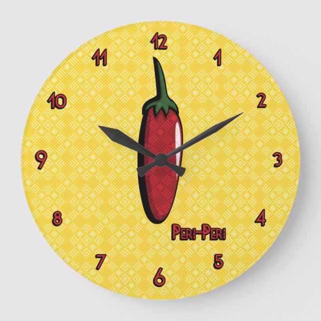 Peri-Peri Chili Pepper Clock (Front)