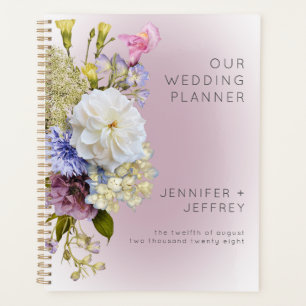 Peri White Mauve Floral Mariage moderne