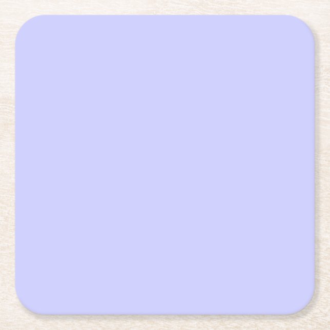 Peri Winkle Purple Colour of 2022 Solid Colour Square Paper Coaster (Front)