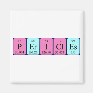 Pericles periodic table name magnet