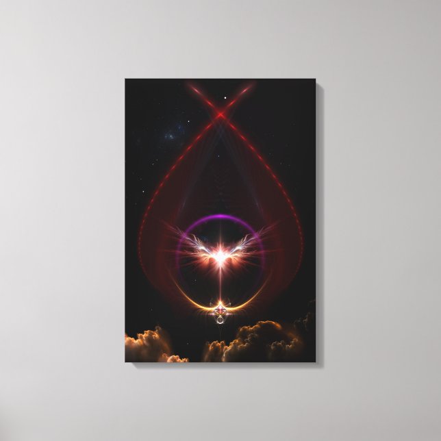 Peridin  Fractal Art Wrapped Canvas Print (Front)