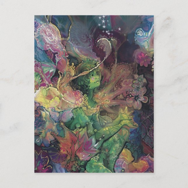 Peridot and Dewdrop Friend*** Postcard (Front)