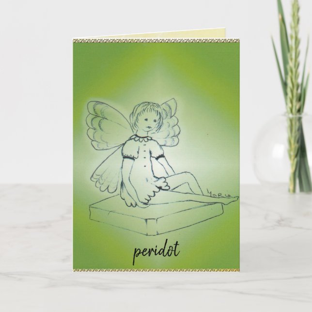 Peridot/August greeting card (Front)