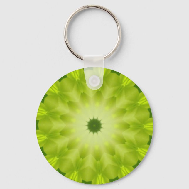 Peridot Kaleidoscope Keychain (Front)