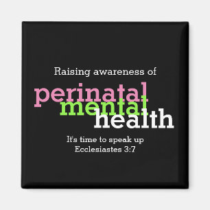 PERINATAL MENTAL HEALTH Customized Raise Awareness Magnet