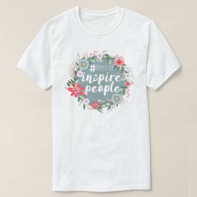 Period Packs Project Flower T-shirt (Design Front)