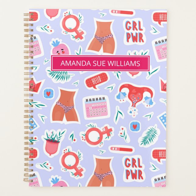 Période / Cycle menstruel - Votre Nom /Monogramme  (Devant)
