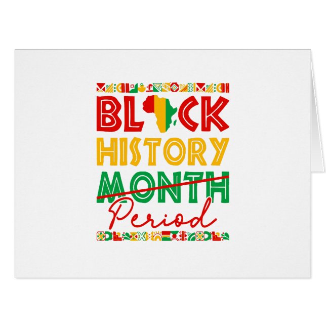 Période du Mois de l'histoire des Noirs Afro-Améri (Devant horizontal)