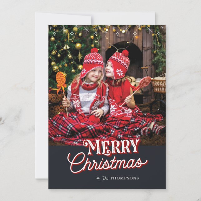 Période merveilleuse du carte photo de Noël (Devant)