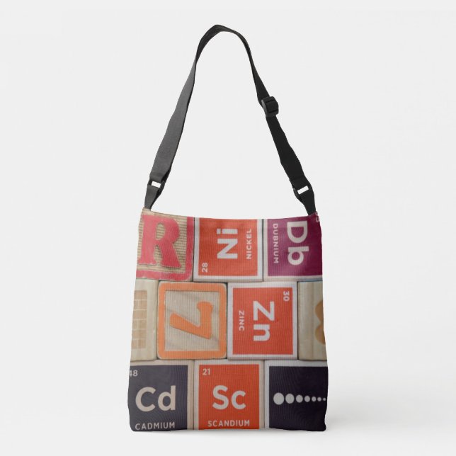 Periodic Elements Zinc Science Crossbody Bag (Back)