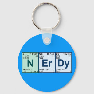 periodic nerdy keychain