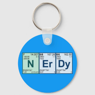 periodic nerdy keychain
