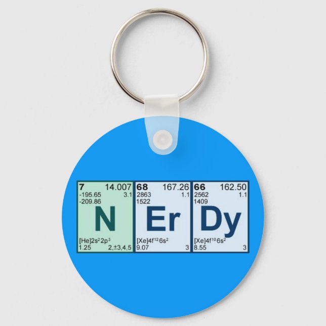 periodic nerdy keychain (Front)