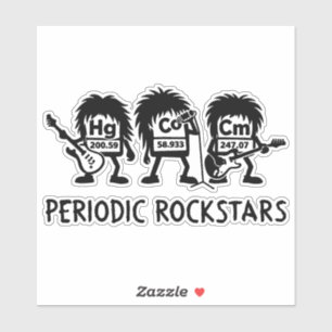 Periodic Rockstars Chemistry Humor