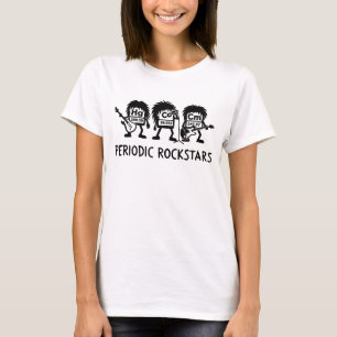 Periodic Rockstars Chemistry Humor T-Shirt