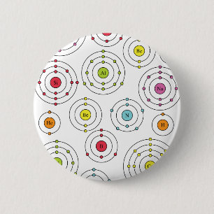 Periodic Shells 2 Inch Round Button