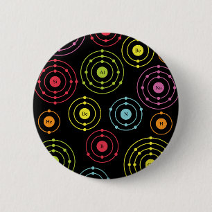Periodic Shells 2 Inch Round Button