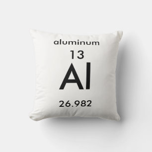 Periodic Table 13 Aluminum Pillow