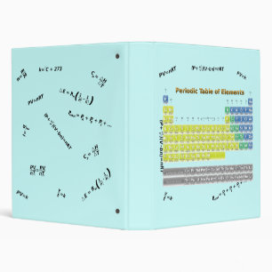 Periodic Table 1 Inch Ring Binder