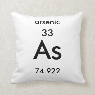 Periodic Table 33 Arsenic Pillow
