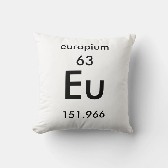 Periodic Table 63 Europium Pillow (Front)
