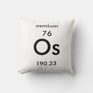 Periodic Table 76 Osmium Pillow