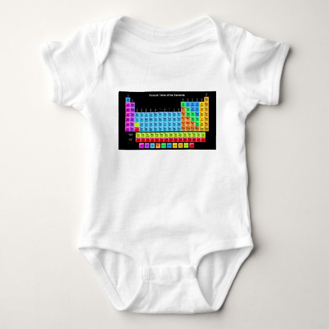 Periodic Table Baby Bodysuit (Front)