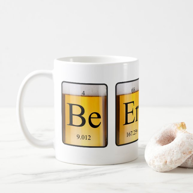 Periodic Table: Be Er Coffee Mug (With Donut)