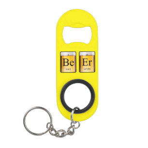 Periodic Table: Be Er Keychain Bottle Opener