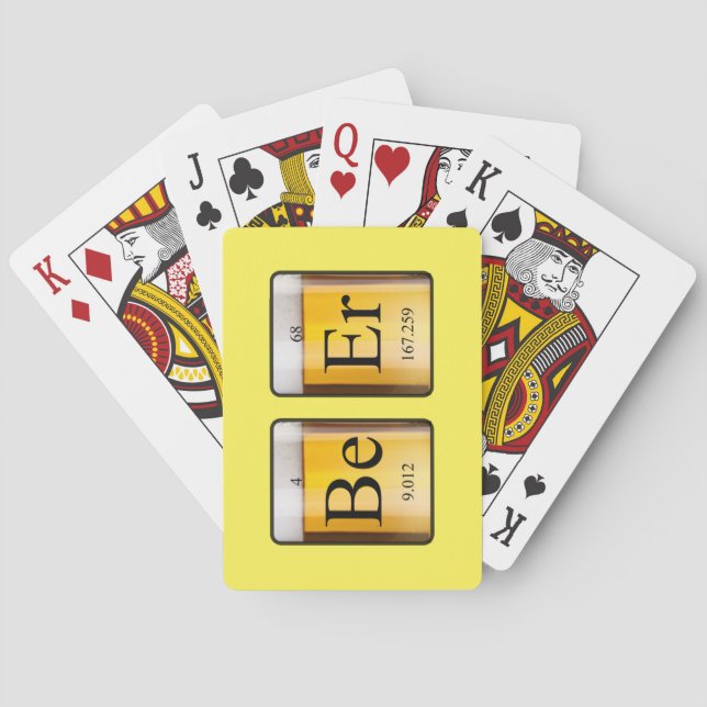Periodic Table: Be Er Playing Cards (Back)