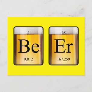 Periodic Table: Be Er Postcard