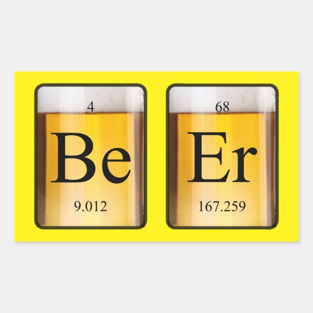 Periodic Table: Be Er Sticker (Front)