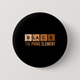 Periodic Table Black The Prime Element Black Histo 2 Inch Round Button