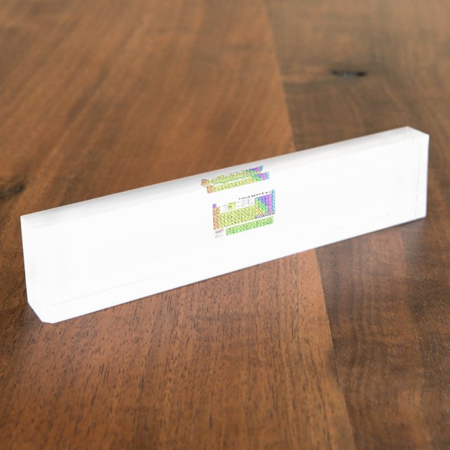 Periodic Table Colour Nameplate (Side)