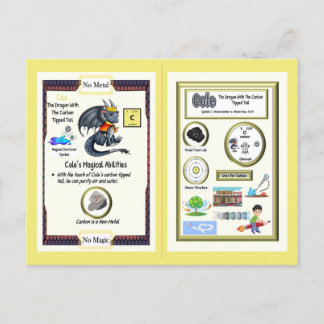 Periodic Table Dragon - Carbon Card