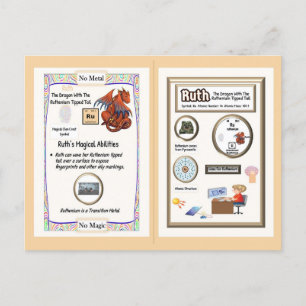Periodic Table Dragon - Ruthenium Postcard