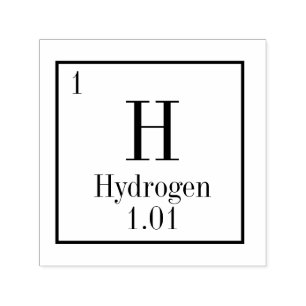 Periodic Table Element Stamp- Hydrogen Self-inking Stamp