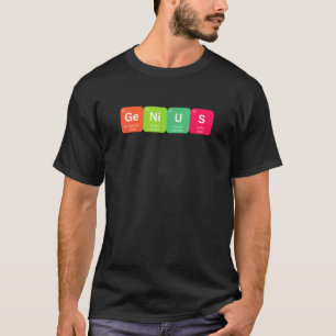 Periodic Table Genius Elements Science Chemistry T-Shirt
