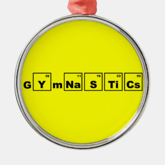 Periodic Table Gymnastics Metal Ornament