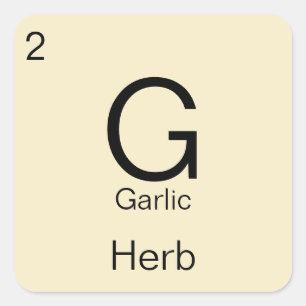 Periodic Table Herb & Spice Label