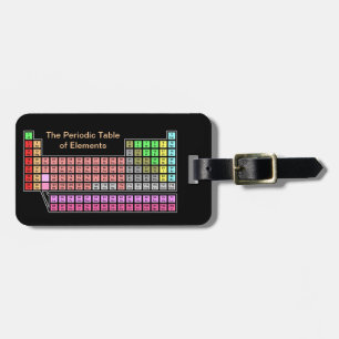 Periodic Table Luggage Tag