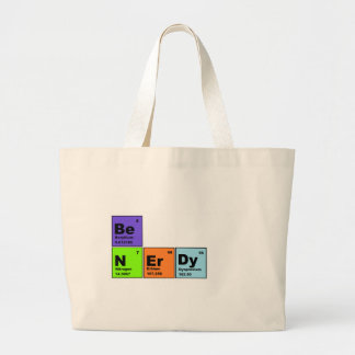 Periodic Table Nerdy Products Large Tote Bag