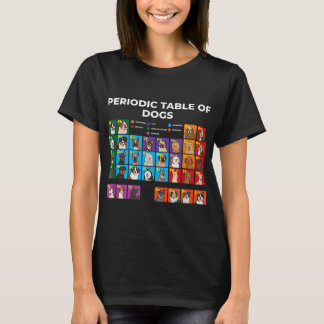 Periodic Table of Dogs Dog Lover Funny Science T-Shirt