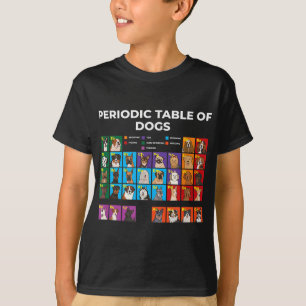 Periodic Table of Dogs, Dog Lover, Funny Science T-Shirt