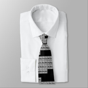 Periodic Table of Elements Artsy Black Tie