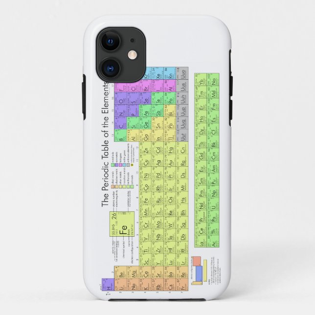 Periodic table of elements Case-Mate iPhone case (Back)